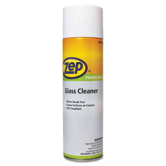 Zep Glass Cleaner, 18 Oz Can, 12/Carton - ZPP1042188