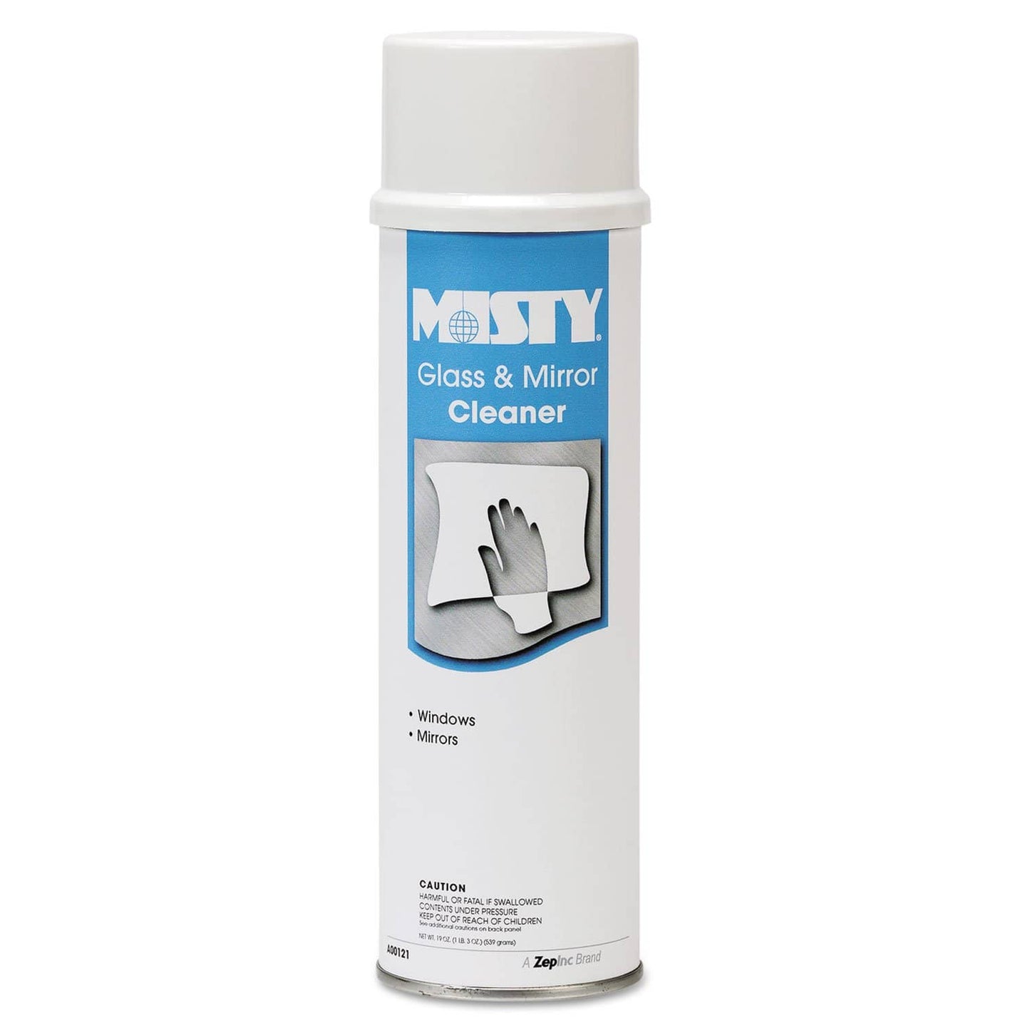 Misty Glass & Mirror Cleaner W/Ammonia, 19Oz Aerosol, 12/Carton - AMR1001447