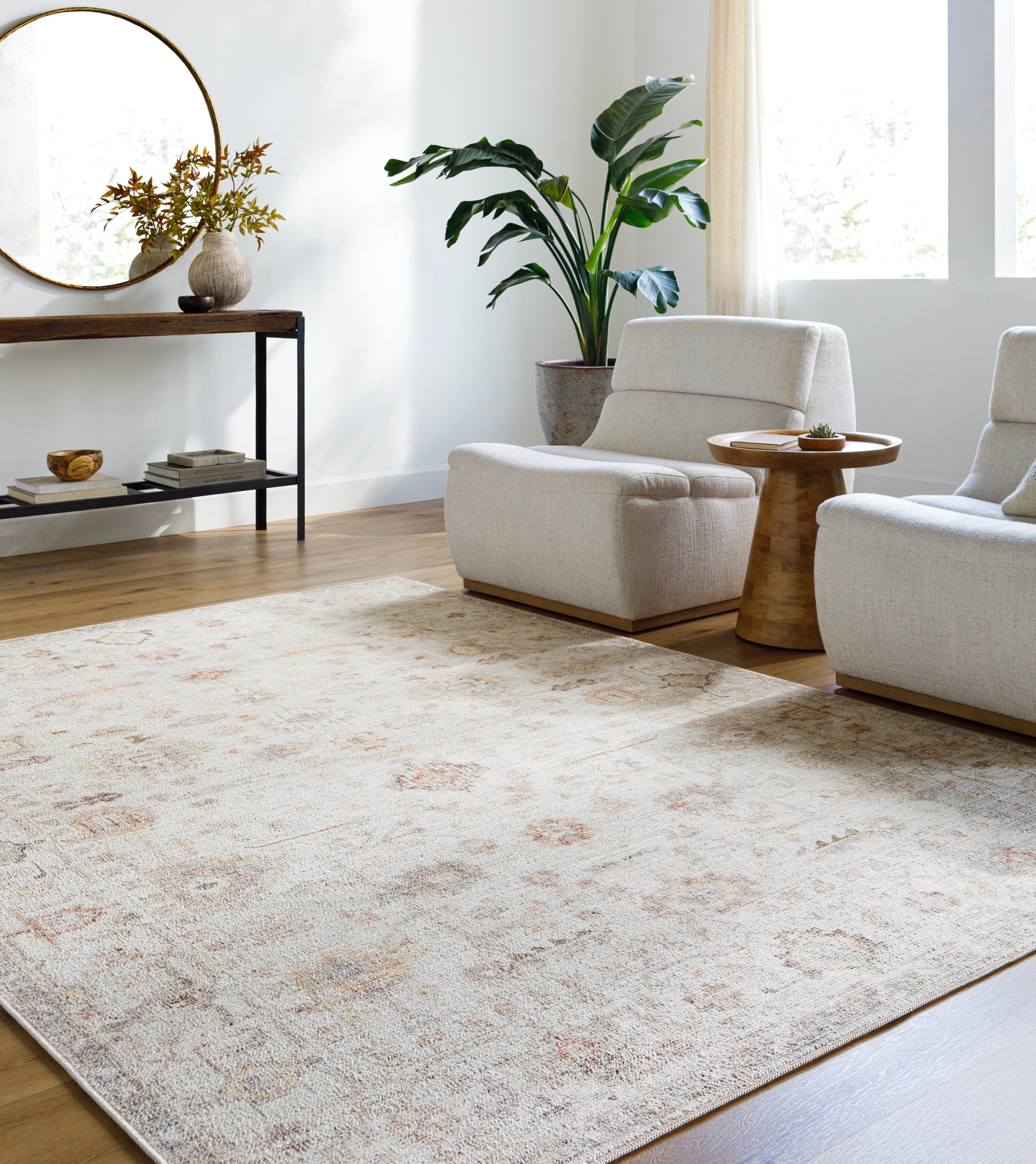 Marlon MLO-2311 Rug- Ivory, Coral