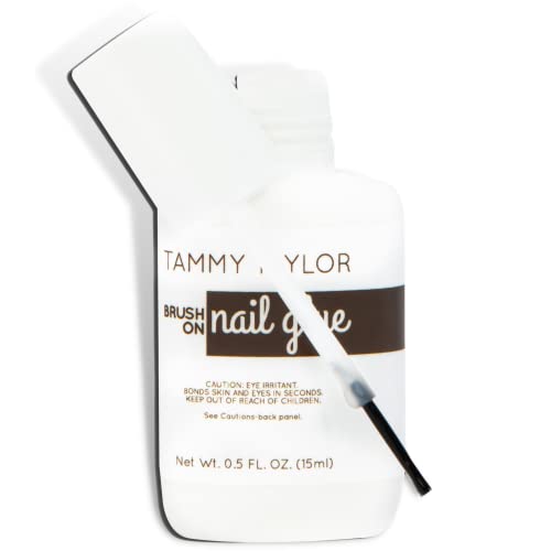Tammy Taylor Nail Art Glue, Cruelty-Free, 30 Seconds Dry Time, Dries Clear, Strong and Durable Results
