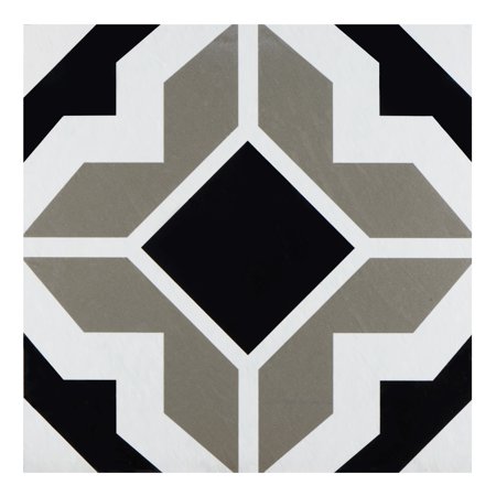 Retro Self Adhesive Vinyl Floor Tiles | 12" x 12" | 20 Tiles | Onyx Star