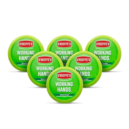 O'Keeffe's K0350002-6 Working Hands Hand Cream in Jar (6 Pack), 3.2 oz