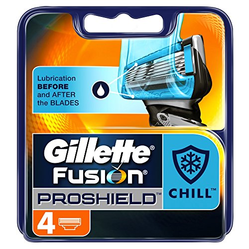 Gillette Fusion ProShield Chill Men's 4 Razor Blades Refills