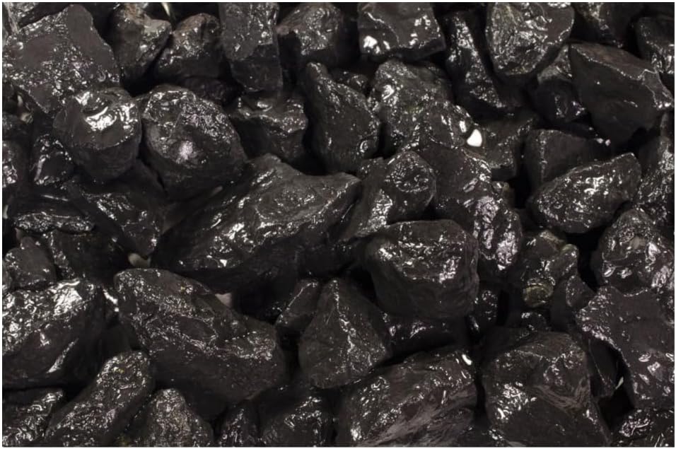 Fantasia Materials: 1 lb Rough Shungite Stones from Russia - 0.5" to 2" Average Size