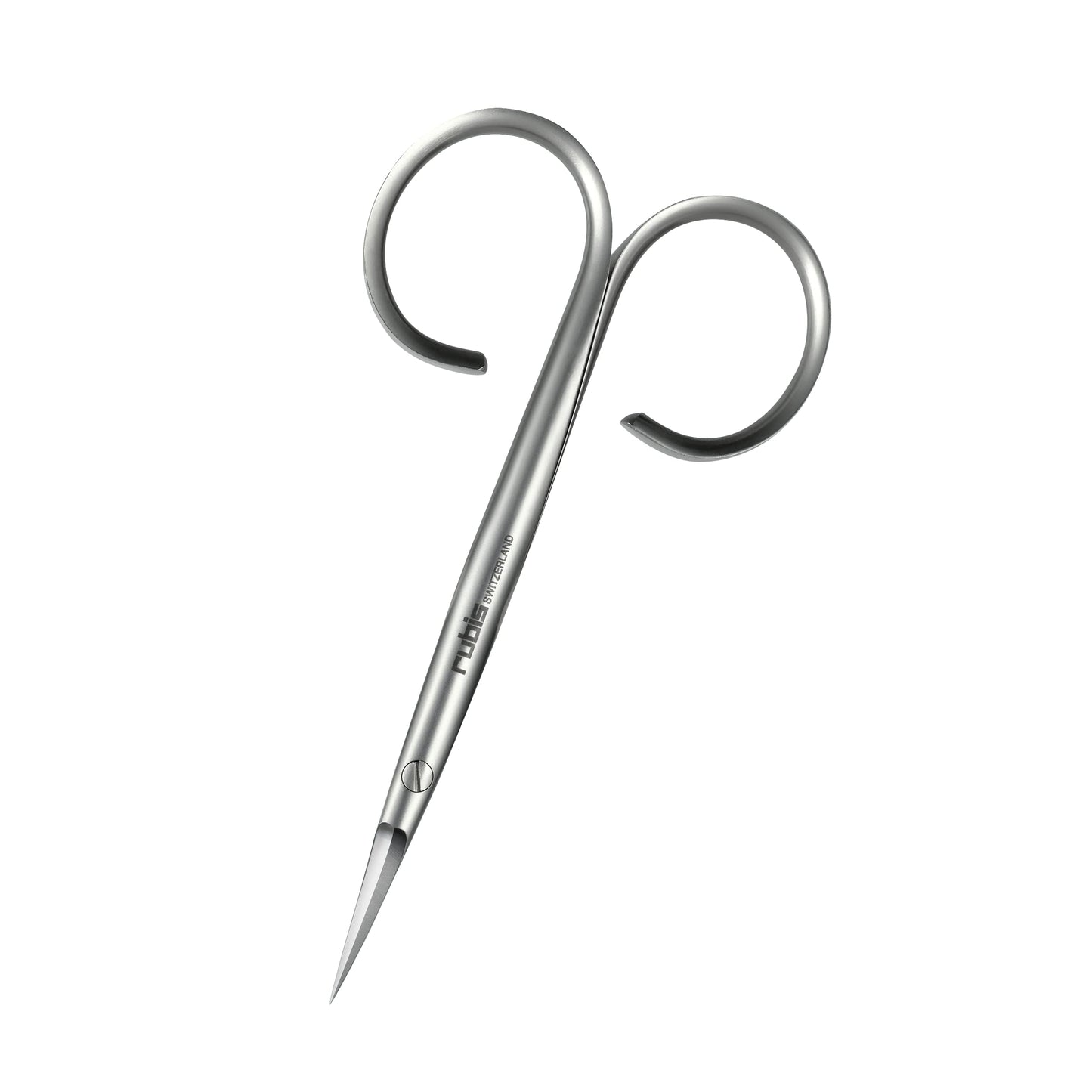 Rubis Stainless Steel Cuticle Scissors for Precise Fingernails and Cuticles, 1F002, Silver,Rubis Switzerland Swiss Made World Renowned Precision