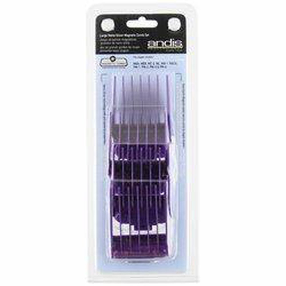 Andis Nano-Silver Magnetic Comb Large 4pc Set