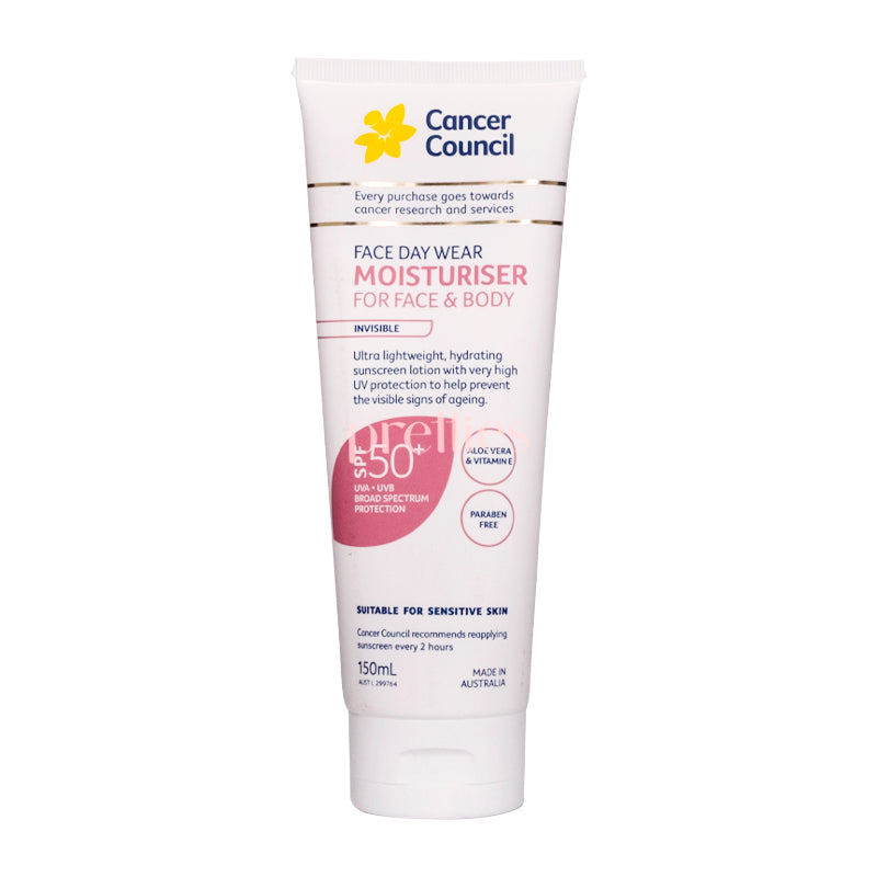 Cancer Council Face Day Wear Face & Body Moisturiser SPF50+ (Matte Finish) 150ml