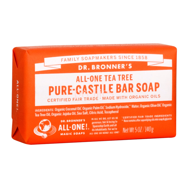 Dr.Bronner's ALL-ONE Organic Tea Tree Bar Soap 140g