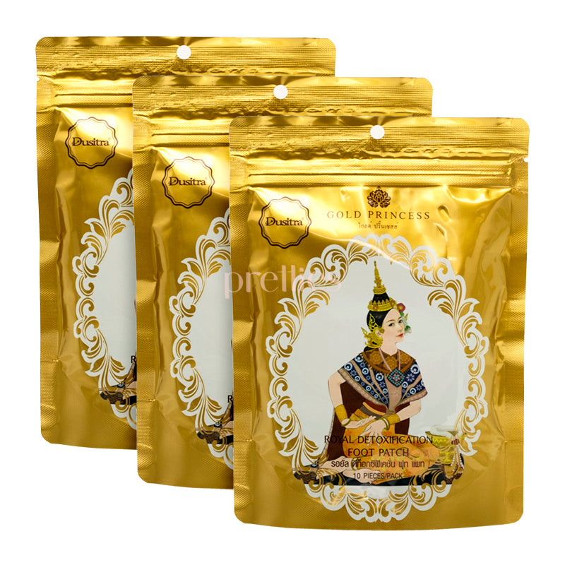 Gold Princess Gold Princess Royal Detoxification Foot Patch - Original (10/pack) x3packs