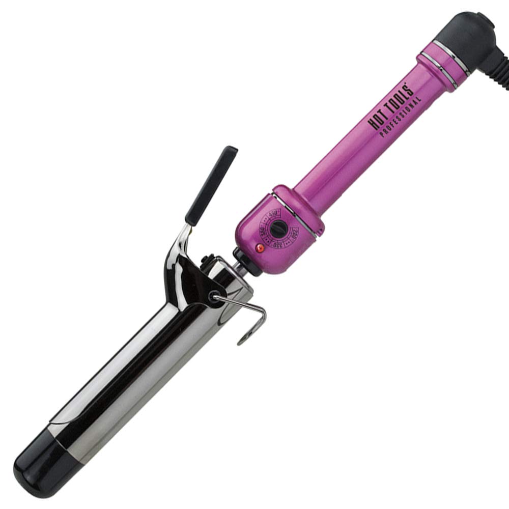 Hot Tools Pink Titanium Spring Curling Iron