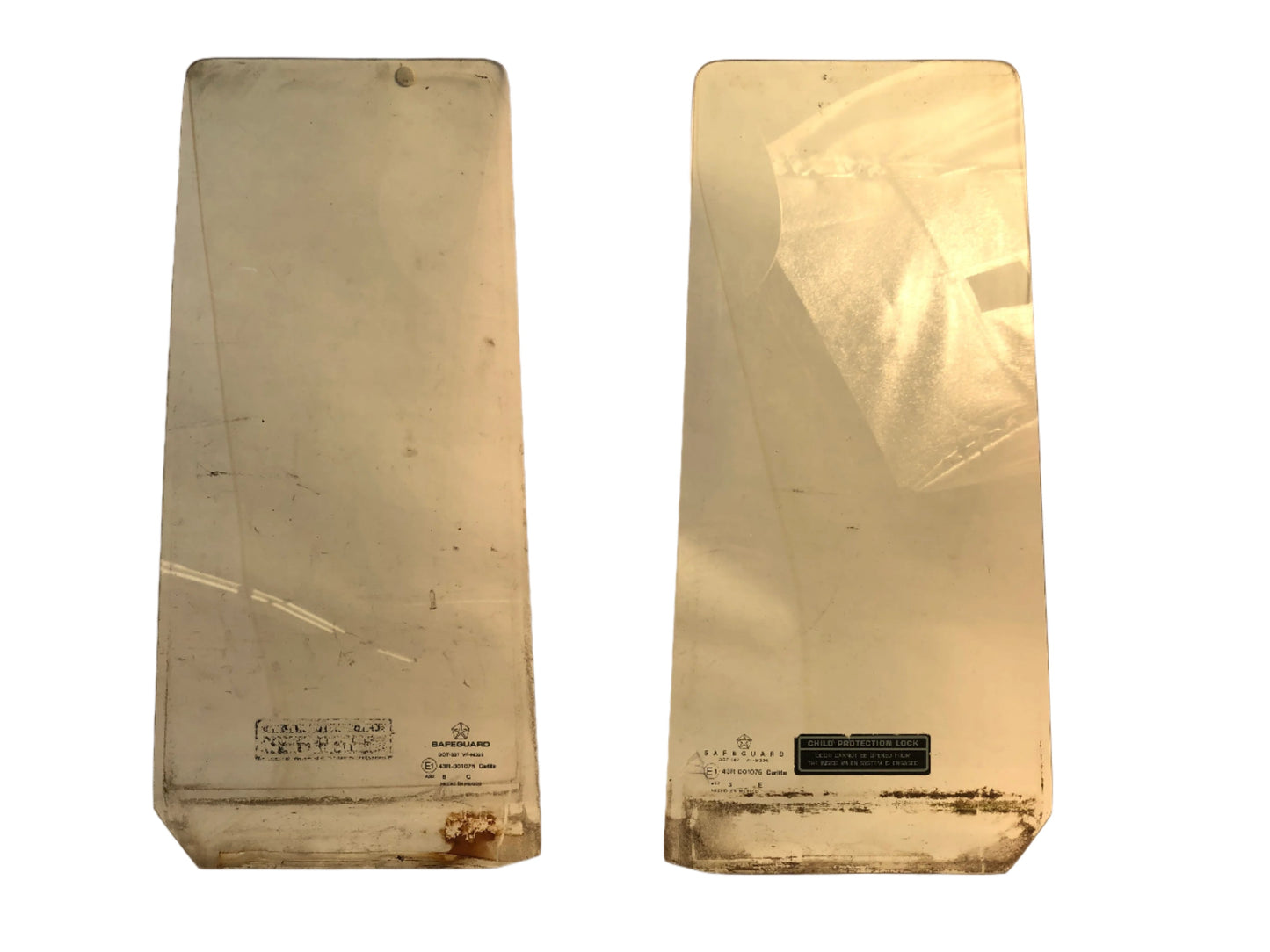 84-96 Cherokee XJ Jeep Rear Door Vent Glass Window Pair Set Driver Passenger