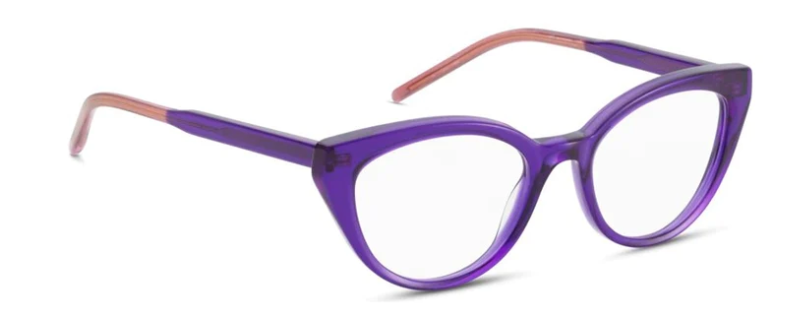 orgreen cornelia handmade in japan danish design eyeglasses glasses eyewear acetate plastic cat eye petite women ladies female fashion quality durable a192 deep purple cream pink