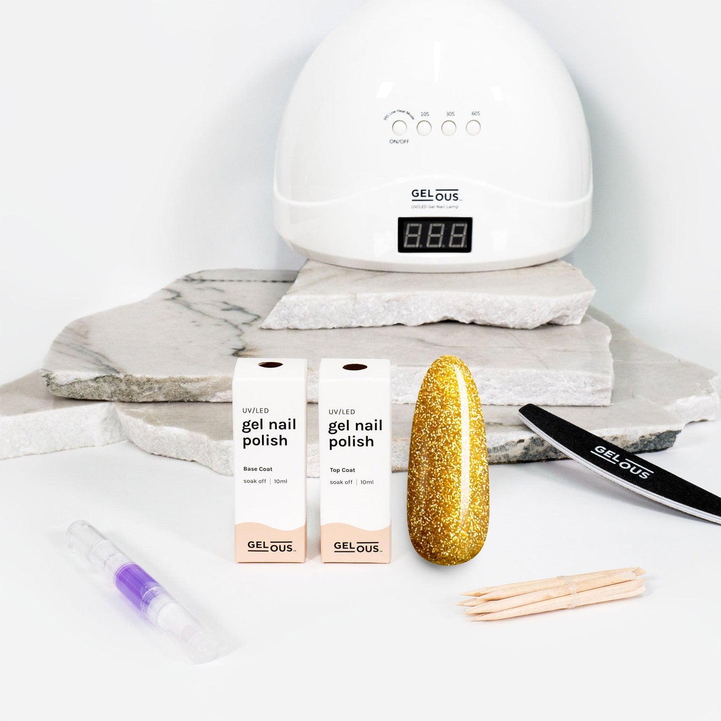 Gelous gel nail polish Good as Gold Essentials Pack - photographed in New Zealand