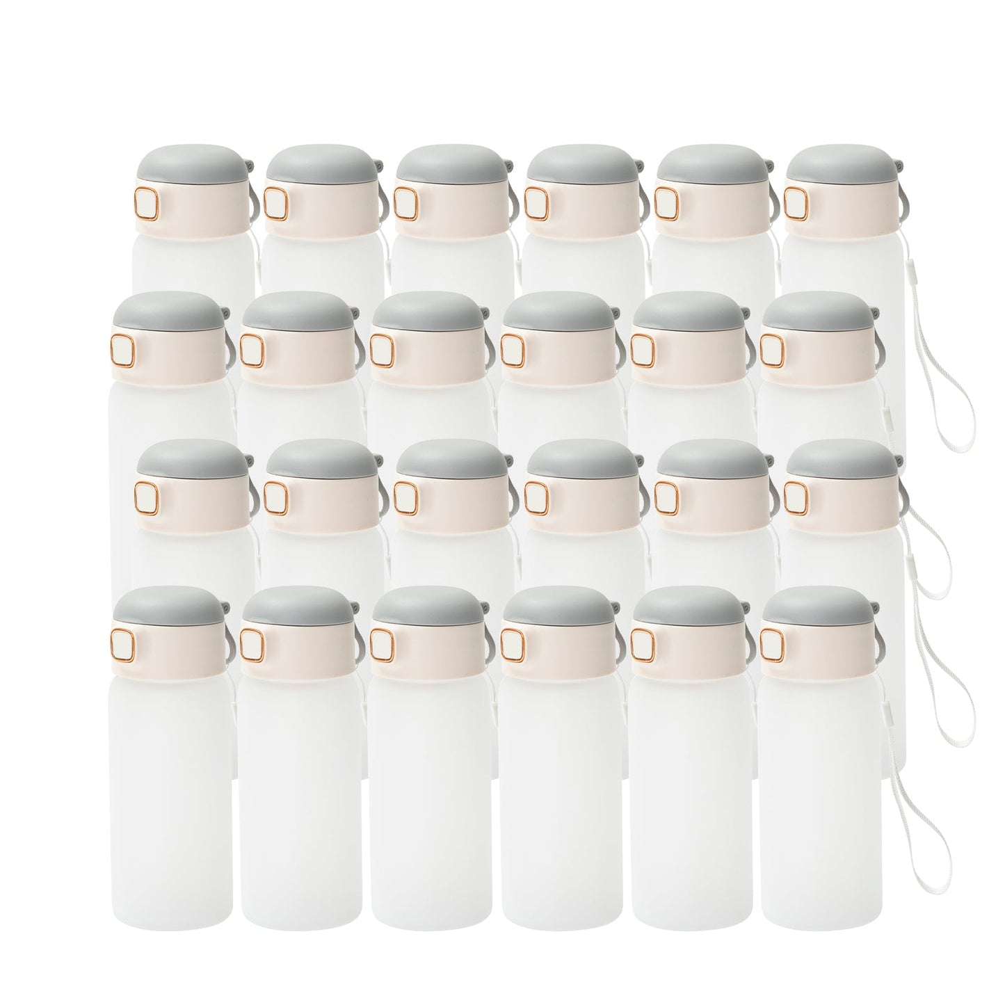 Wholesale Sublimation Glass Water Bottles with Color Lids and Straw for Kids 15 OZ 24 Pieces Blue