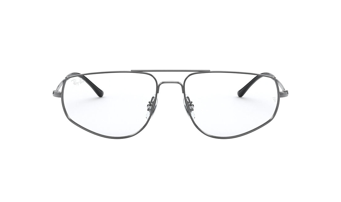 Frames Rayban 0RX6455 Aviator, Frames, Gold, Grey, Large, Mens, Metal, Prescription, Rayban