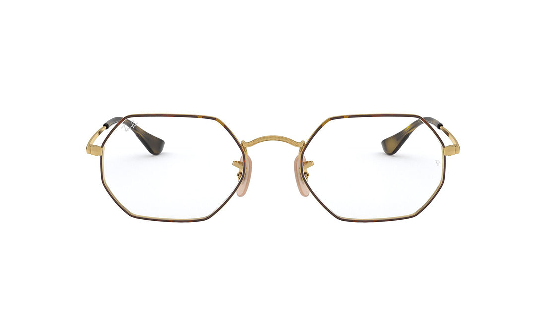 Frames Rayban 0RX6456 Frames, Gold, Havana, Medium, Mens, Metal, Prescription, Rayban, Rectangle