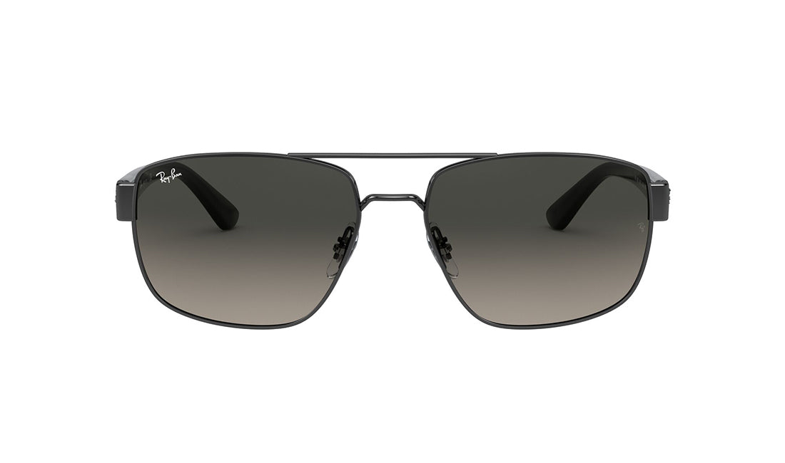 Sunglasses Rayban 3663 Aviator, Grey, Large, Mens, Metal, Non-Polarized, Prescription, Rayban, Sunglasses