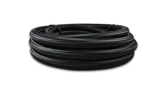 Vibrant Performance -12 AN Black Braided Nylon Flex Hose