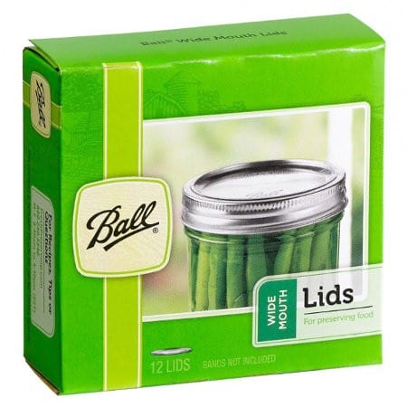 Ball mason canning lids - wide mouth (12 pack)