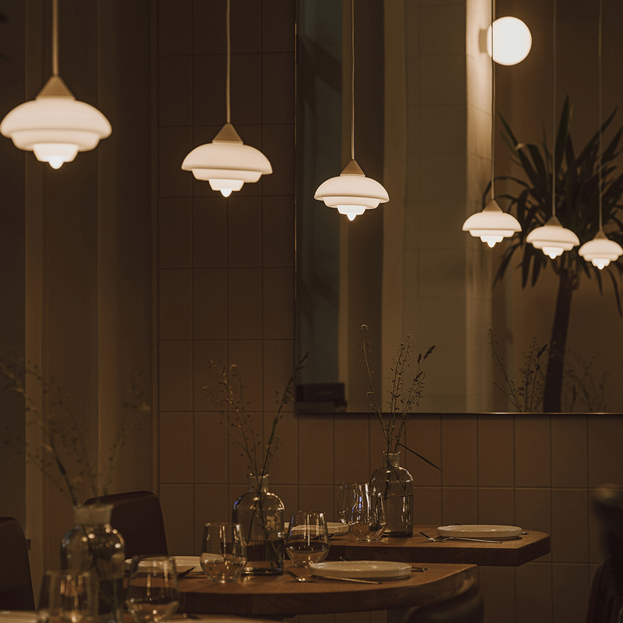 DECO OPALINE GLASS LAMP SHADE