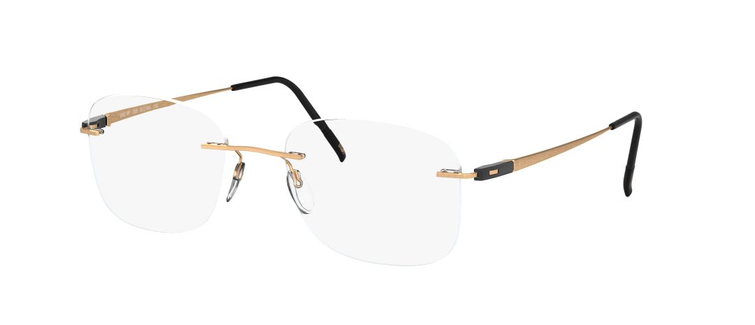 silhouette optical prescription eyewear racing collection 5502 eyeglasses glasses rimless titanium lightweight made in austria matte gold black