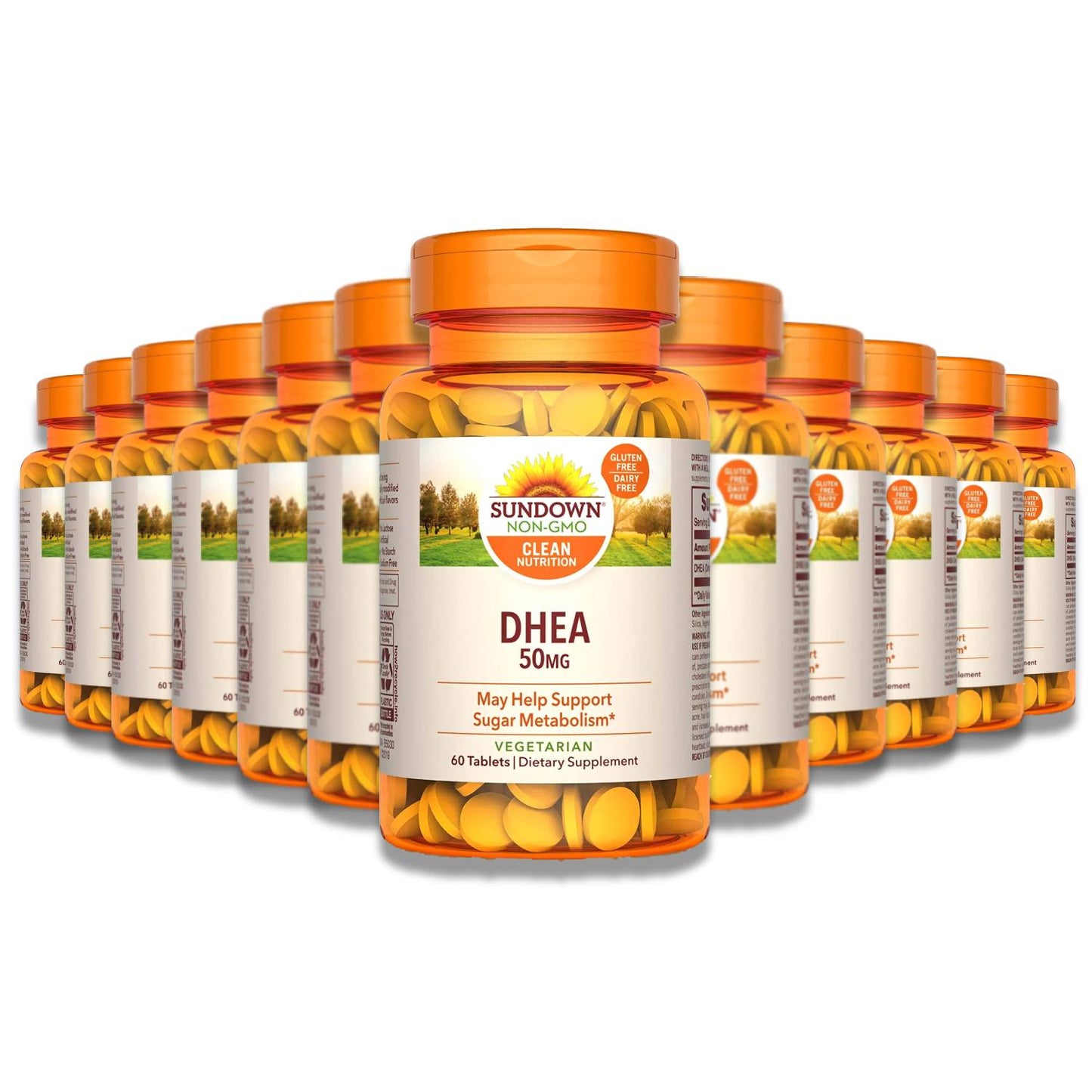 Sundown - DHEA (Dehydroepiandrosterone) Strength Tablet - 50 Mg - 60 Ea - 12 Pack