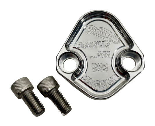 Fuel Pump Block Off Plate Fits Chrysler Mopar 383 Engines Billet 6061 CNC USA