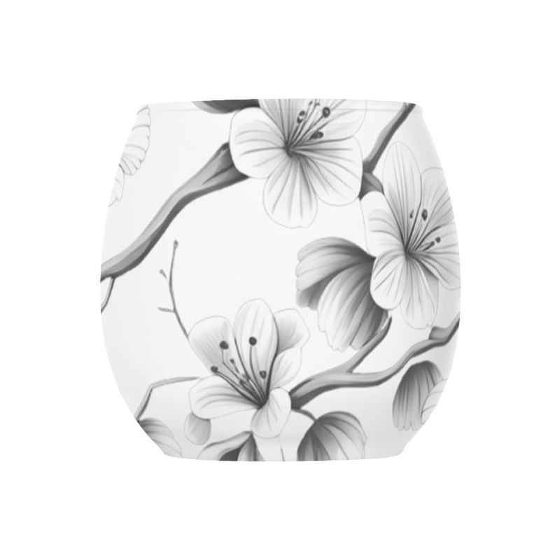 Cherry blossom Frosted Glass Tealight Candle Holder