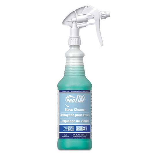 P&G Pro Line Glass Cleaner, Fresh Scent, 32 Oz Spray Bottle, 12/Carton - PGC05198