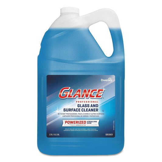Diversey Glance Powerized Glass & Surface Cleaner, Liquid, 1 Gal, 2/Carton - DVOCBD540311