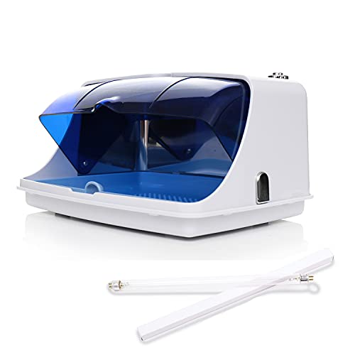 BRBLUERISE UV Sterilizer Box +2Bulbs Professional Home Appliances Salon LED Disinfection UV Light Sanitizer For Phone Baby Bottle Cleaning Beauty Tools