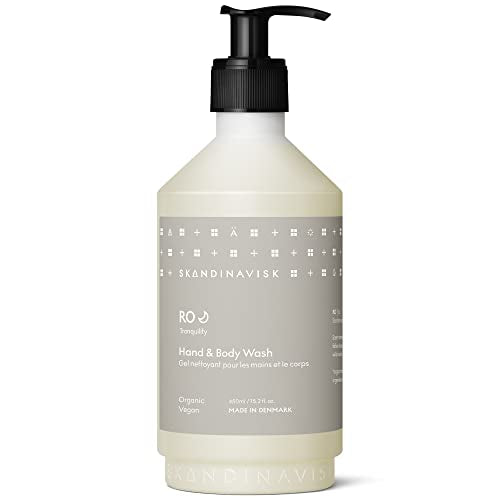 Skandinavisk RO 'Tranquility' Organic Hand Wash. Fragrance Notes: Cut grass and fallen leaves, cucumber and wild violets. 15.2 fl. oz.