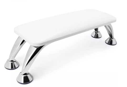 Beautynao Nail Arm Rest for Acrylic Nails Hand Rest for Fingernails Toenails, Manicure Hand Pillow Cushion Salon Microfiber Leather Nail Arm Rest (White)