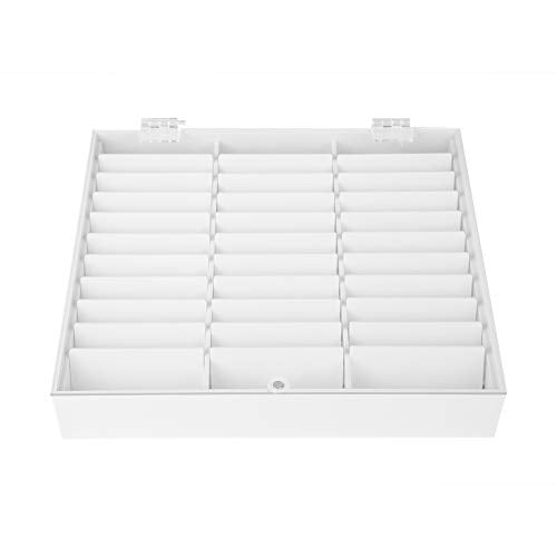 False Nail Art Tips Storage Box, 33 Grids Nail Art Storage Box Manicure Jewelry Beads Ring Earrings Display Case