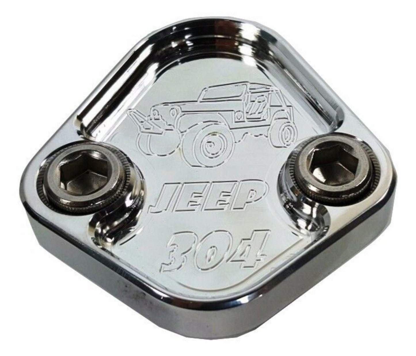 Fuel Pump Block Off Plate fits AMC Jeep 304 Engines Billet 6061 CNC USA