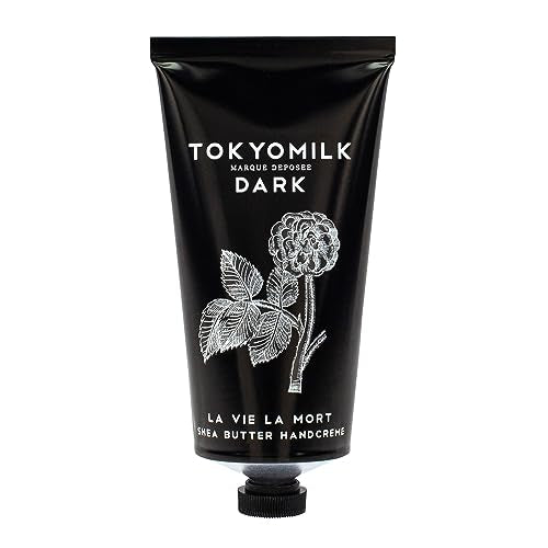 TOKYOMILK Dark Handcreme, 2.65 oz. – White Tuberose, Cardamom, Hibiscus Leaf, Jasmine – Hand Cream for Dry Cracked Hands, Moisturizing Hand Cream, Shea Butter Lotion