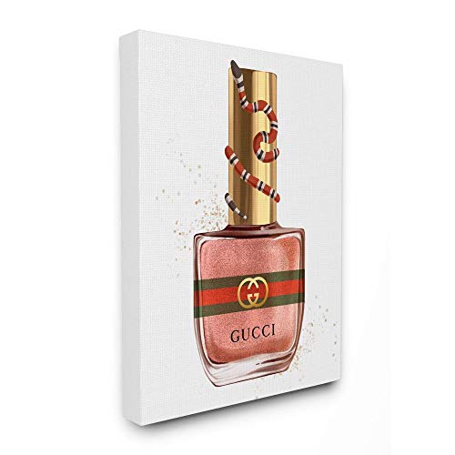 Stupell Industries Makeup Pink Nail Polish Fashion, Design by Artist Ziwei Li Wall Art, 24 x 30, Canvas