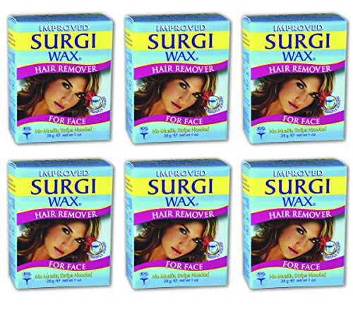 Surgi-wax Hair Remover For Face, 1-Ounce Boxes (Pack of 6)