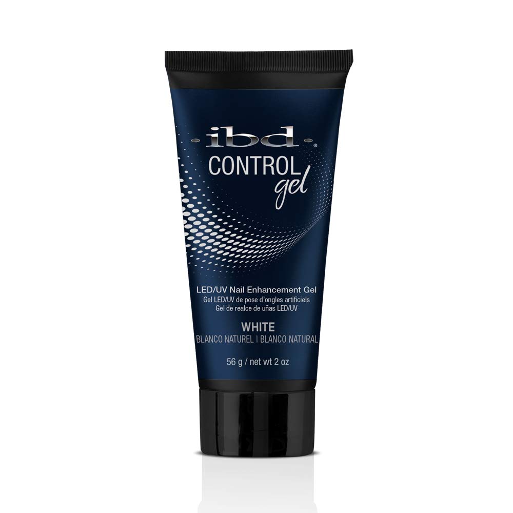 IBD Pro-Hybrid Nail Control Gel, White LED/UV Nail Enhancement Gel, 2 oz