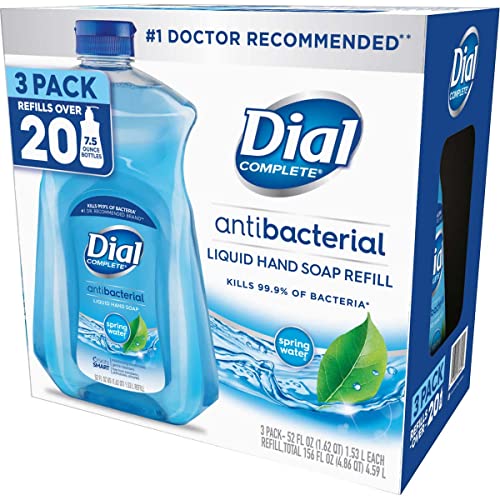 Dial Complete antibacterial Liquid Hand Soap, 52 fl oz, 3 PACK