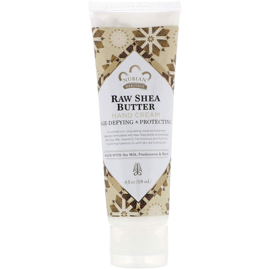 Nubian Heritage: Raw Shea Butter Hand Cream, 4 oz (4 pack)