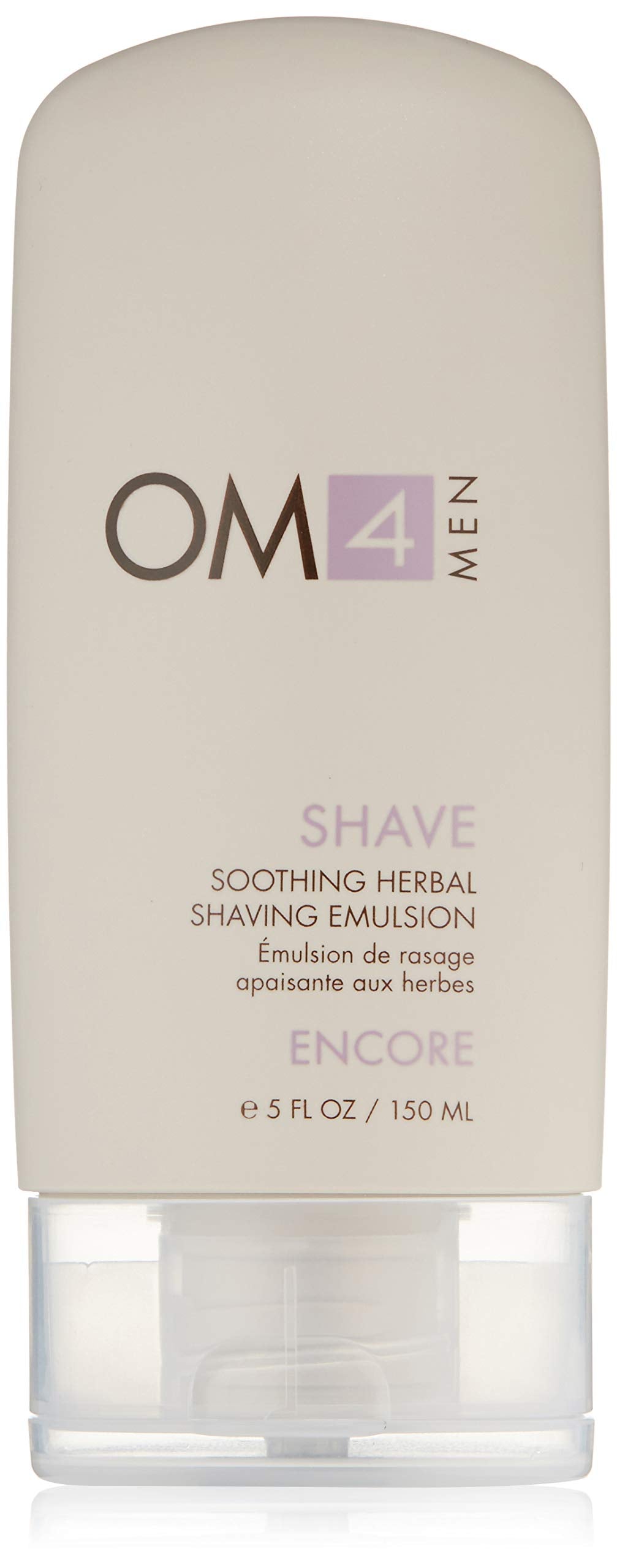 Organic Male OM4 Shave: Soothing Herbal Shaving Emulsion, 5.0 oz.