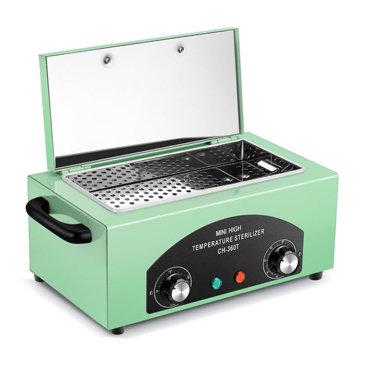 Antstone High Temperature Cleaning Box 110V Metal Tool Sterilizing Cabinet 2L Dry Heat Sterilizer Manicure Salon Hairdressing Tool Equipment