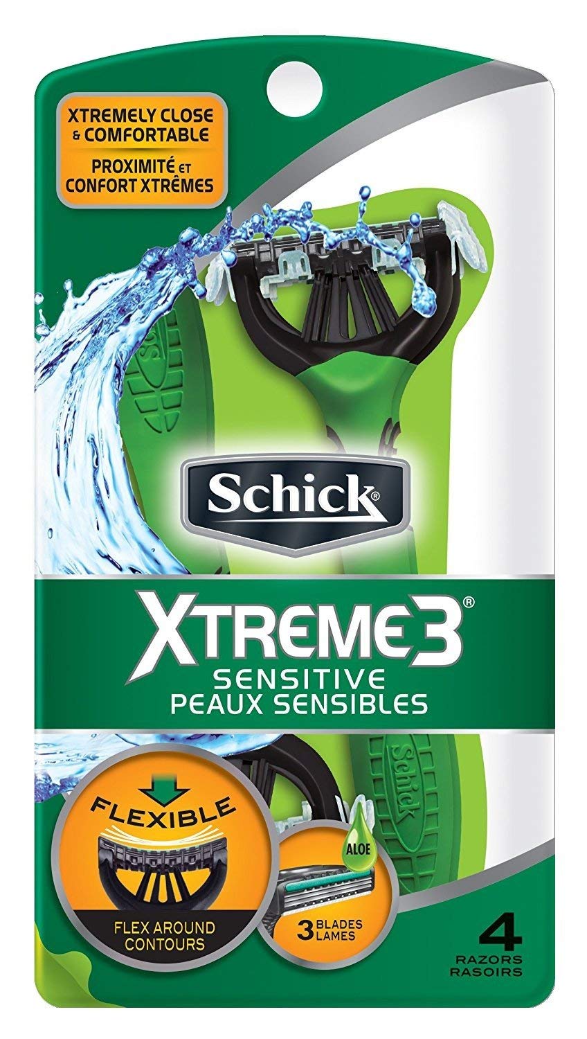 Schick Extreme 3 With Vitamin E 4 Count 3- Packs