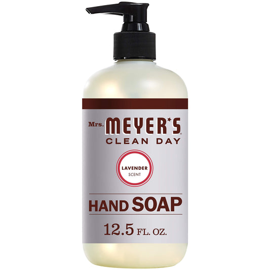 Mrs. Meyer's Clean Day Liquid Hand Soap, Lavender, 12.5-Ounce Bottles (Case of 6)