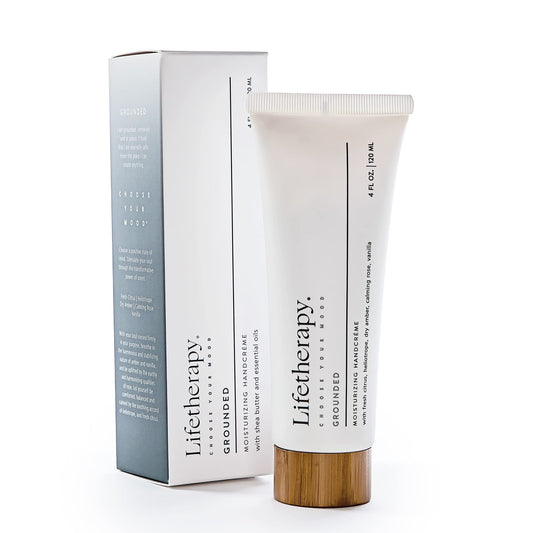 Lifetherapy Moisturizing Handcreme | Non-Greasy, Fast-Absorbing Olive Oil Hand and Nail Creme (Grounded)