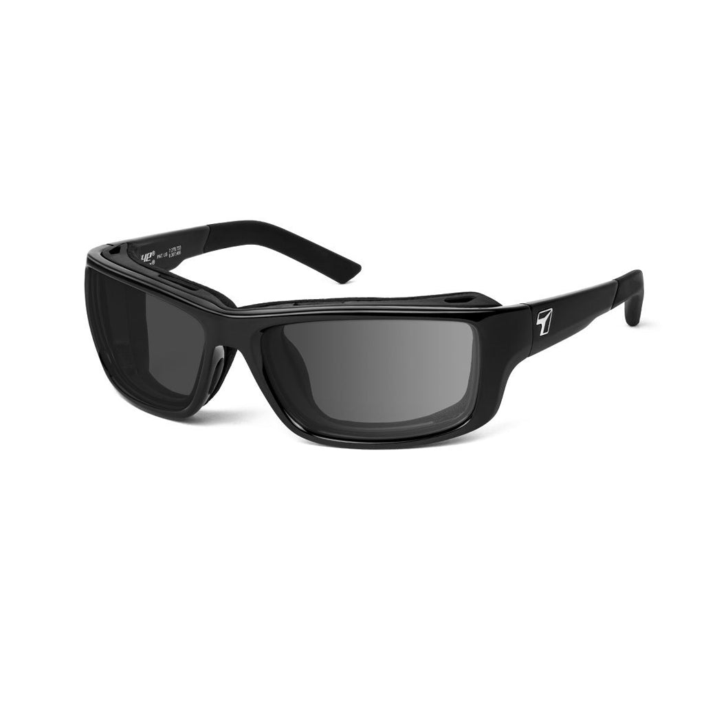 7eye Notus in Glossy Black Frame and Grey Lens profile view