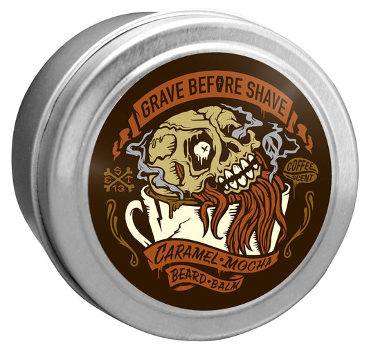 Grave Before Shave 4 oz Caramel Mocha Blend Beard Balm (Caramel Mocha Coffee scent)