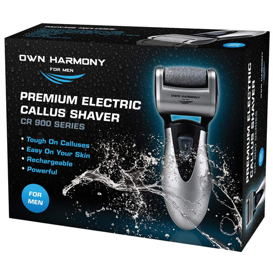 Rechargeable Electric Callus Remover and Pedicure Tool with 3 Rollers - For Cracked Heels and Hard Skin