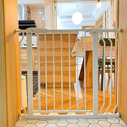 New BalanceFrom Easy Walk-Thru Safety Gate 30-Inch Tall (White)